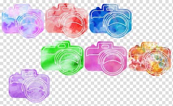 Camera Drawing Watercolor painting, video cam transparent background PNG clipart