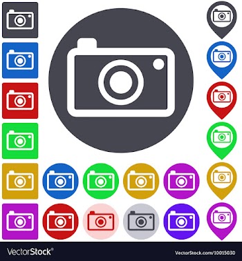 Camera Icon Set vector image
