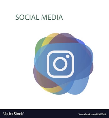 Camera icon social media instagram icon vector image