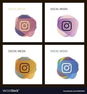 Camera icon social media instagram icon vector image
