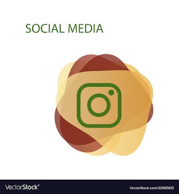 Camera icon social media instagram icon vector image