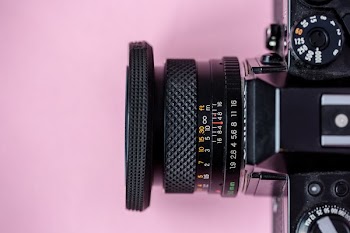Camera Lens Detail Closeup