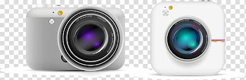 Camera lens, hand-painted white camera transparent background PNG clipart