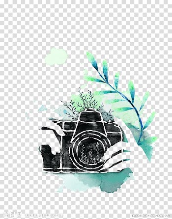 Camera lens , Watercolor camera, DSLR camera illustration transparent background PNG clipart