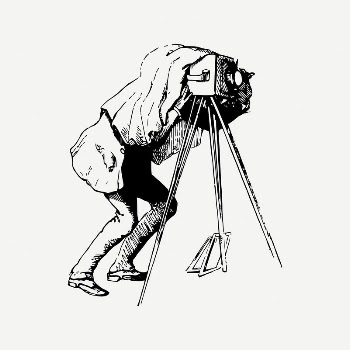 Camera man clipart, vintage illustration | Free PSD Illustration - rawpixel
