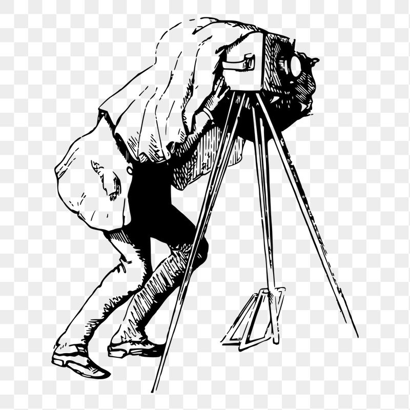 Camera man png sticker, vintage | Free PNG - rawpixel