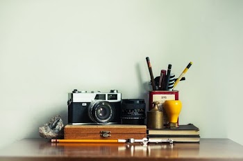 camera on table