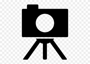 Camera On Tripod Clipart - Camera With Tripod Icon