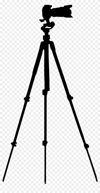 Camera On Tripod Silhouette - Celestron Regal Premium Photo Tripod 82052