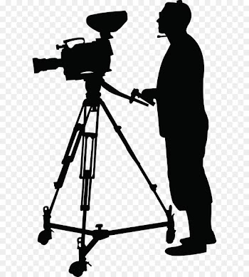 Camera Operator Clip art - Cameraman silhouette 