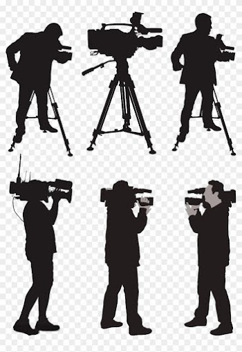 Camera Operator News Silhouette Illustration - Reporter Png