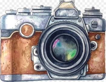 Camera Photography Watercolor painting Drawing - Vector painted camera 