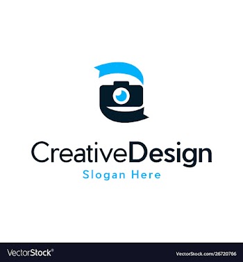 Camera pixel shutter creative modern logo vector image