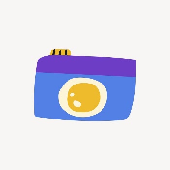 Camera sticker, cute doodle in colorful | Free Vector Illustration - rawpixel