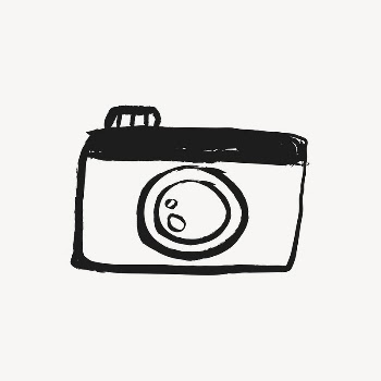Camera sticker, object doodle in black | Free PSD Illustration - rawpixel