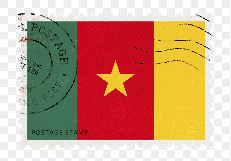 Cameroon flag png post stamp | Free PNG - rawpixel
