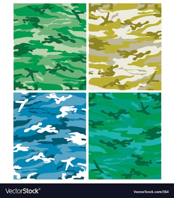 Camoflague patterns vector image