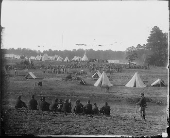 Camp scene, Guarding Confederate prisoners | Free Photo - rawpixel
