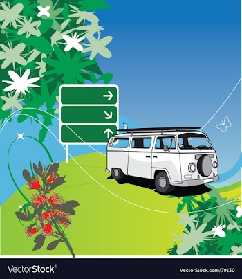 Camper vector image