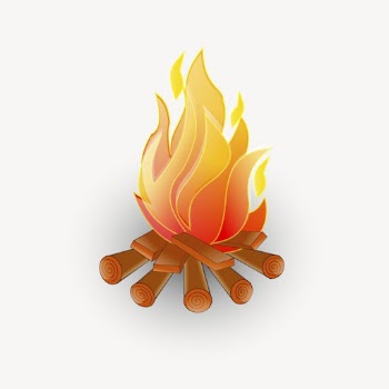 Campfire clipart, flame illustration. Free | Free Photo - rawpixel