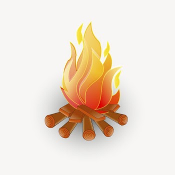 Campfire clipart, flame illustration psd. | Free PSD - rawpixel