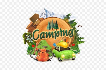 Camping Adventure Illustration - Outdoor camping 