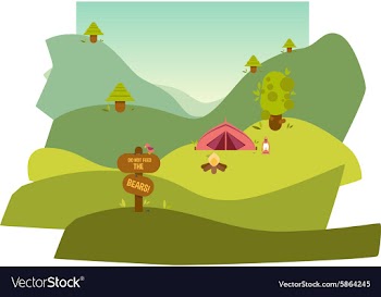 Camping Background vector image