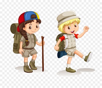 Camping Child Clip art - Vector cartoon children creative camp 