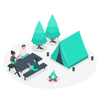 Camping concept illustration Free Vector