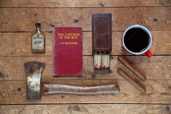 Camping Fatlay With Classic Book