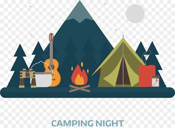 Camping Flat design - Vector Camping 