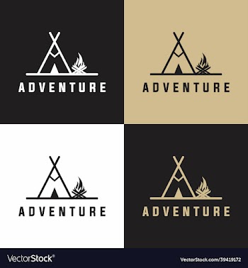 camping graphic campfire outdoor logo
