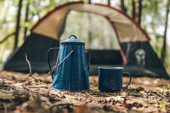 Camping Kettle And Coffee Cup