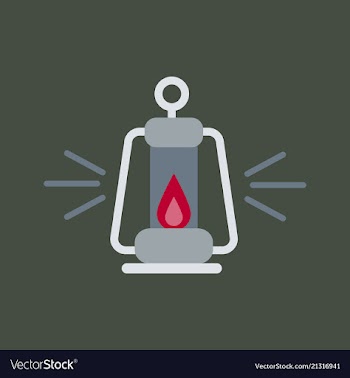 Camping lantern icon camp lamp lamp icon vector image