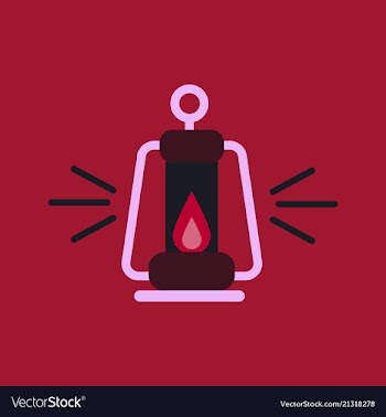 Camping lantern icon camp lamp lamp icon vector image