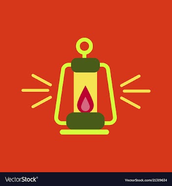 Camping lantern icon camp lamp lamp icon vector image