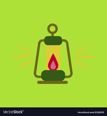 Camping lantern icon camp lamp lamp icon vector image