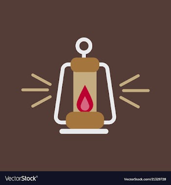 Camping lantern icon camp lamp lamp icon vector image