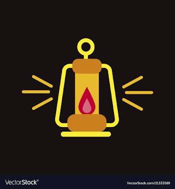 Camping lantern icon camp lamp lamp icon vector image
