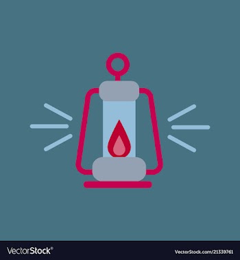 Camping lantern icon camp lamp lamp icon vector image