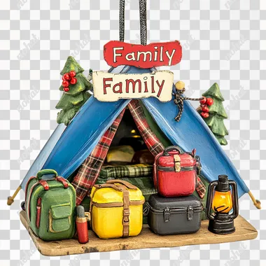 Camping Memories: A Family Christmas Ornament