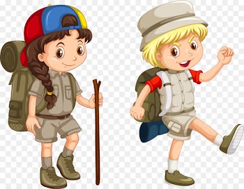 Camping Royalty-free Illustration - Vector cartoon cute children creative adventure 