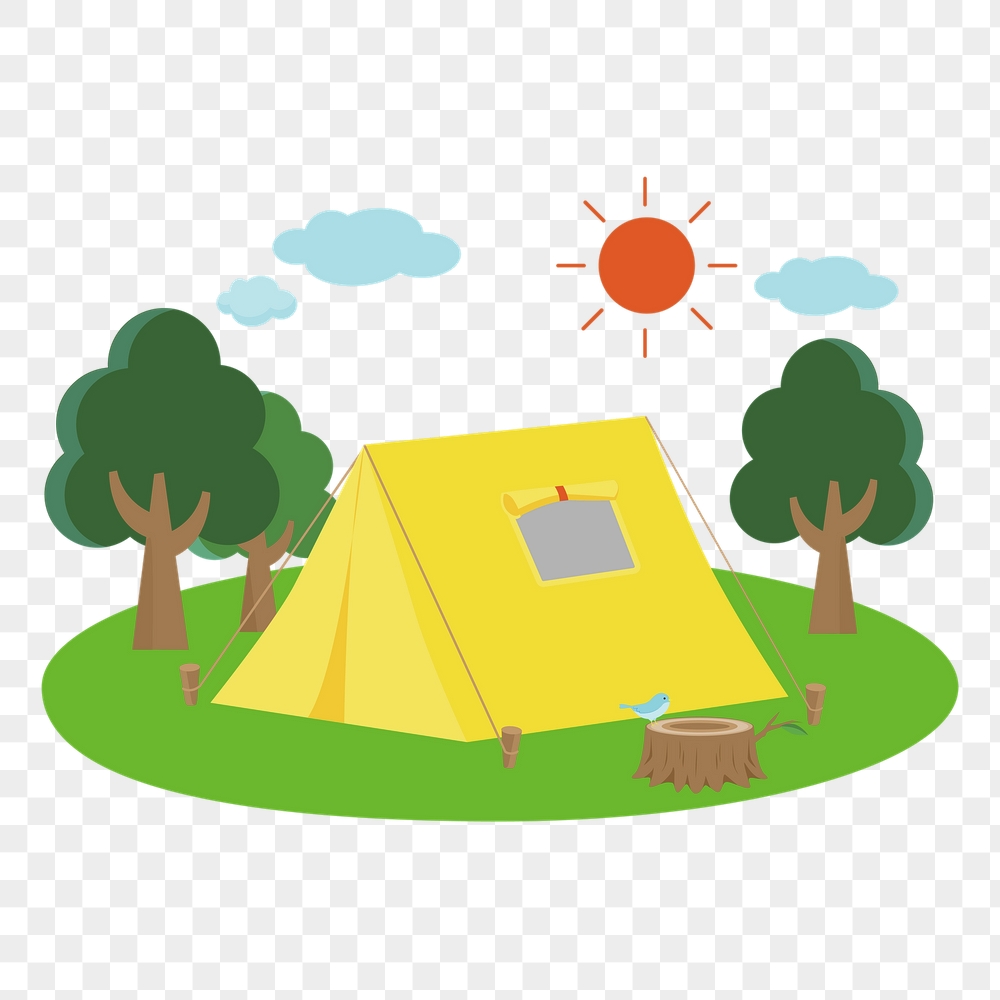 Camping site png sticker, travel | Free PNG - rawpixel