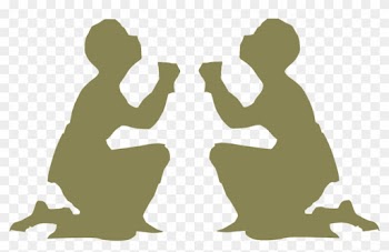 Can We Start Praying Again - 2 People Praying Clip Art