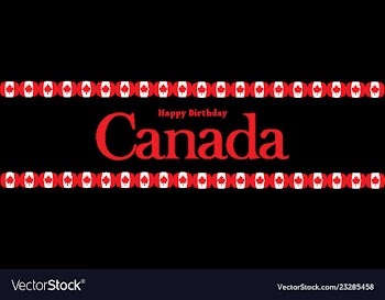 Canada day banner vector image