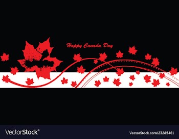 Canada day banner vector image