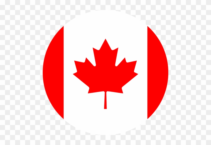 Canada Flag - Canada Flag Round Png