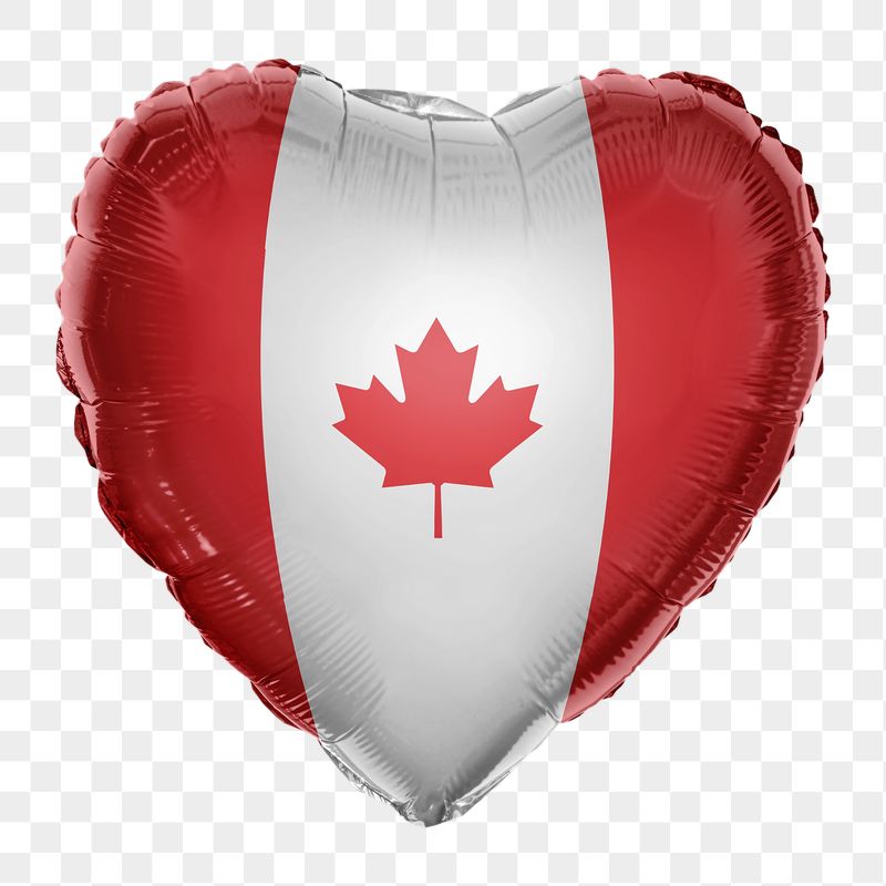 Canada flag png balloon on transparent | Free PNG - rawpixel