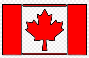 Canada Flag Stencil - Canada Flag With Border
