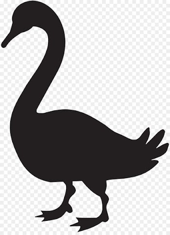 Canada Goose Silhouette Clip art - Easter Goose Cliparts 